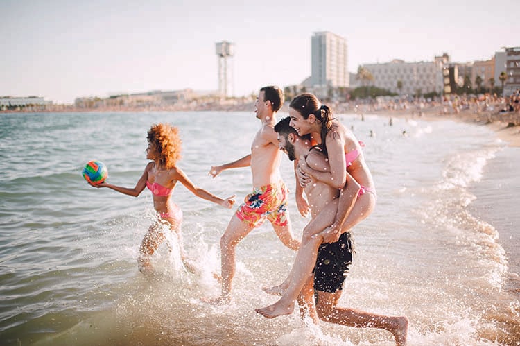 tussenjaar ESL Taalreizen strand